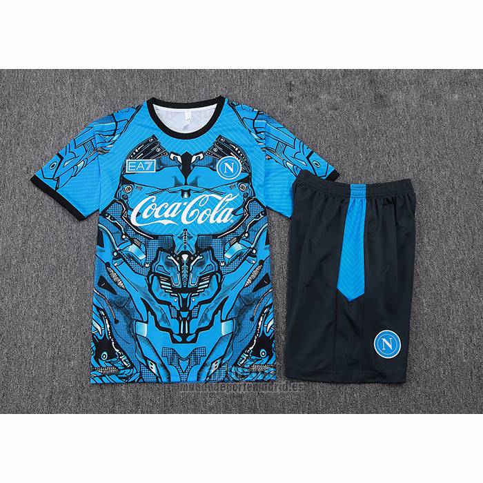 Chandal del Napoli Manga Corta 2025-2026 Azul - Pantalon Corto
